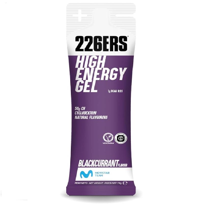 GEL 226ERS HIGH ENERGY 1g BCAA 8:1: 50g CH CYCLODEXTRIN NATURAL FLAVOURING BLACKCURRANT