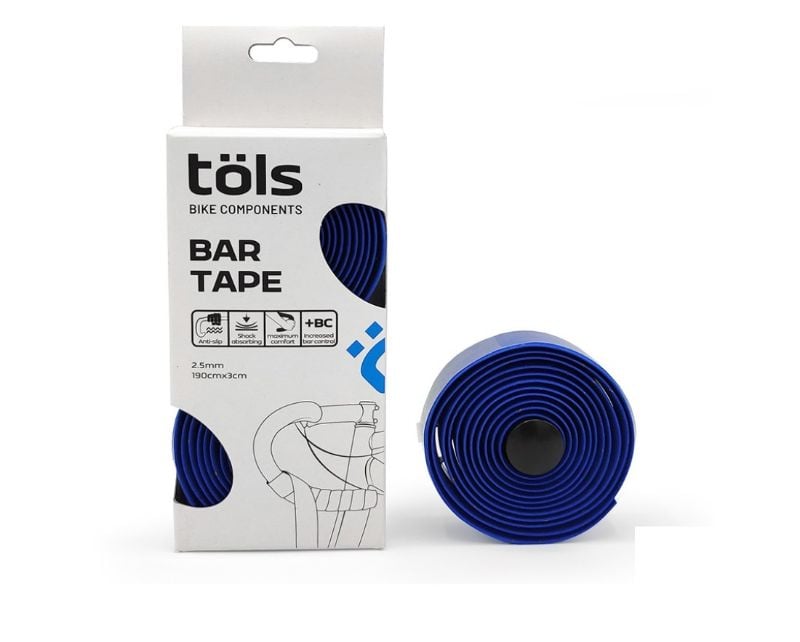 CINTA PARA MANUBRIO DE RUTA TOLS BAR TAPE AZUL MARINO
