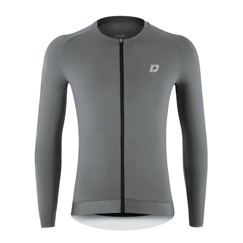 MAILLOT DAREVIE DVJ279 COOLING LS CYCLING JERSEY GREY