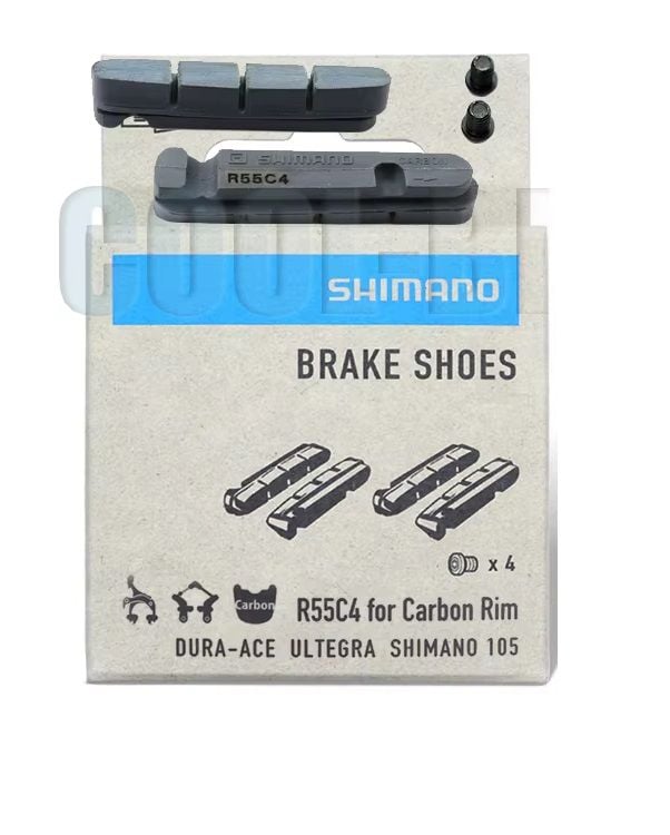 PASTILLA DE FRENO BRAKE SHOES SHIMANO R55C4 FOR CARBON RIM