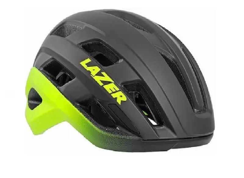 CASCO LAZER NEGRO CON VERDE
