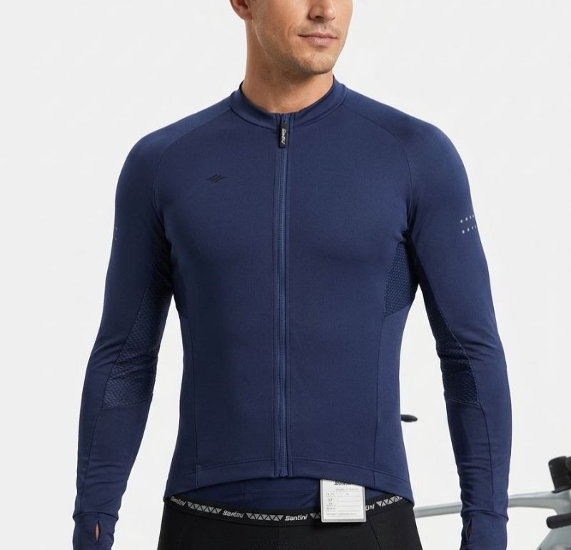 MAILLOT SANTIC MANGA LARGA ULTRA AZUL