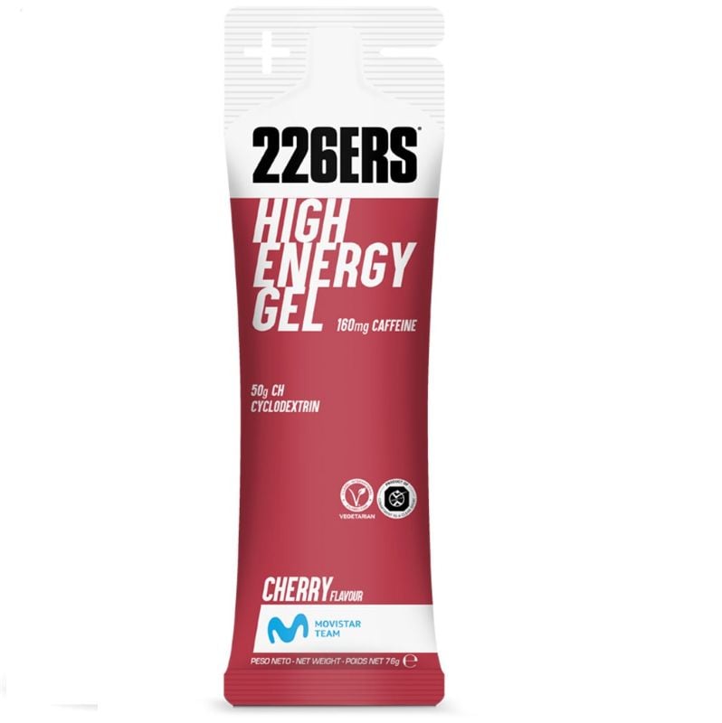 GEL 226ERS HIGH ENERGY 160mg CAFFEINE 50g CH CYCLODEXTRIN CHERRY FLAVOUR