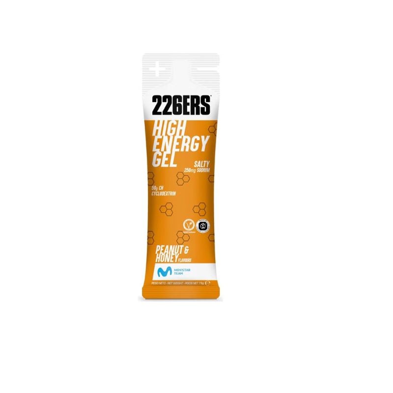 226ERS HIGH ENERGY GEL SALTY 250MG SODIUM 50G CH CYCLODEXTRIN PEANUT HONEY