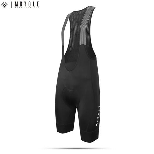 LICRA MCYCLE MK087 BIB SHORTS BLACK CON BOLSILLOS