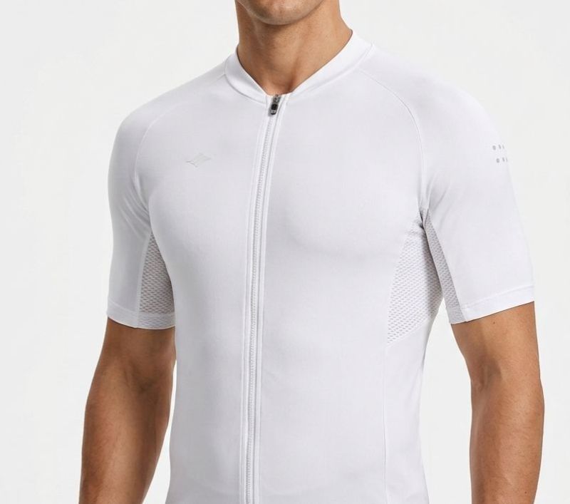 MAILLOT SANTIC BLANCO MANGA CORTA