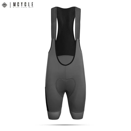 LICRA MCYCLE MK087 BIB SHORTS GRIS CON BOLSILLOS