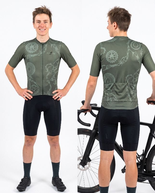 Maillot marca Bicishop modelo PRO excelente calidad COLOR VERDE