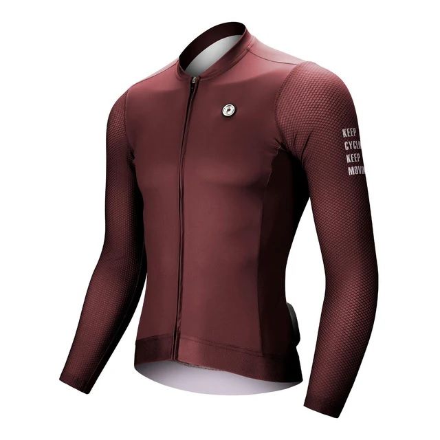 MAILLOT DAREVIE DV187 LONG SLEEVE RED WINE MANGA LARGA