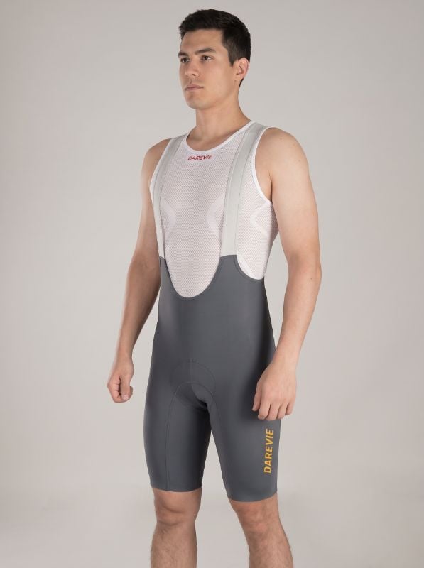 LICRA DAREVIE DVP106-GD LUNEXT BIB SHORTS ITALY ELASTIC INTERFACE WALLONE PAD-GREY