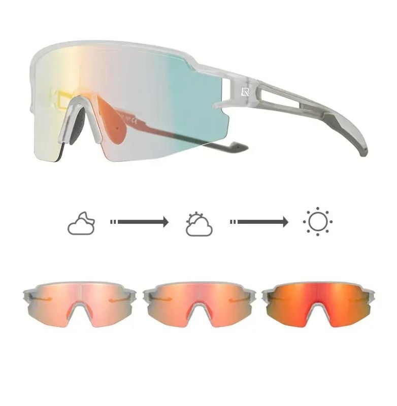 LENTES ROCKBROS FOTOCROMATICOS BLANCO S - 10179W