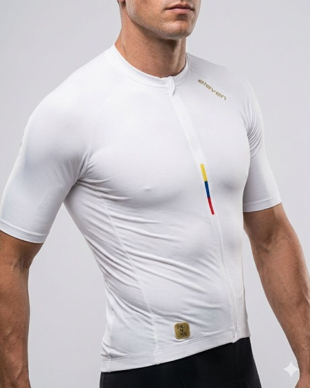 MAILLOT ELEVEN PRO SLIM MANGA CORTA BLANCO