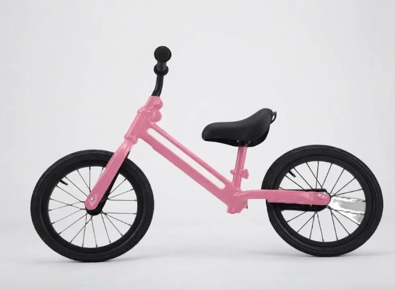BICICLETA DE BALANCE R12 UM CON LUCES ROSADA B12BR