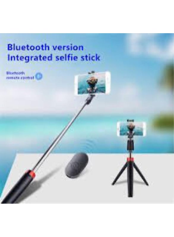 Portable Black Selfie Stick - Lightweight Design for Multiple Shooting Angles