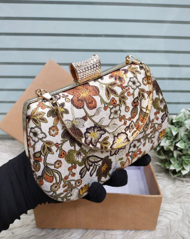 Elegant Floral Clutch Bag for Women – Party, Wedding & Evening Handbag