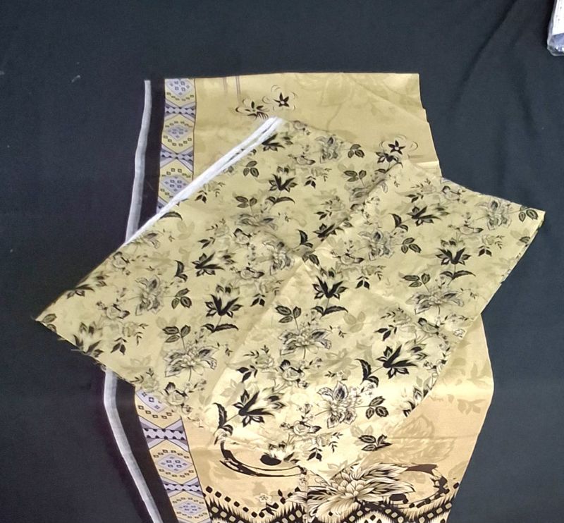 Bin Saeed / Digital Printed Suit / 100% Cotton Light Yellow