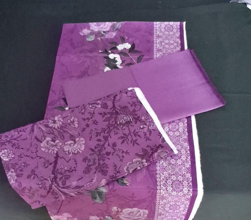 MTJ / Lawn Thick Fabric / Mid Summer Collection - Dark Purple