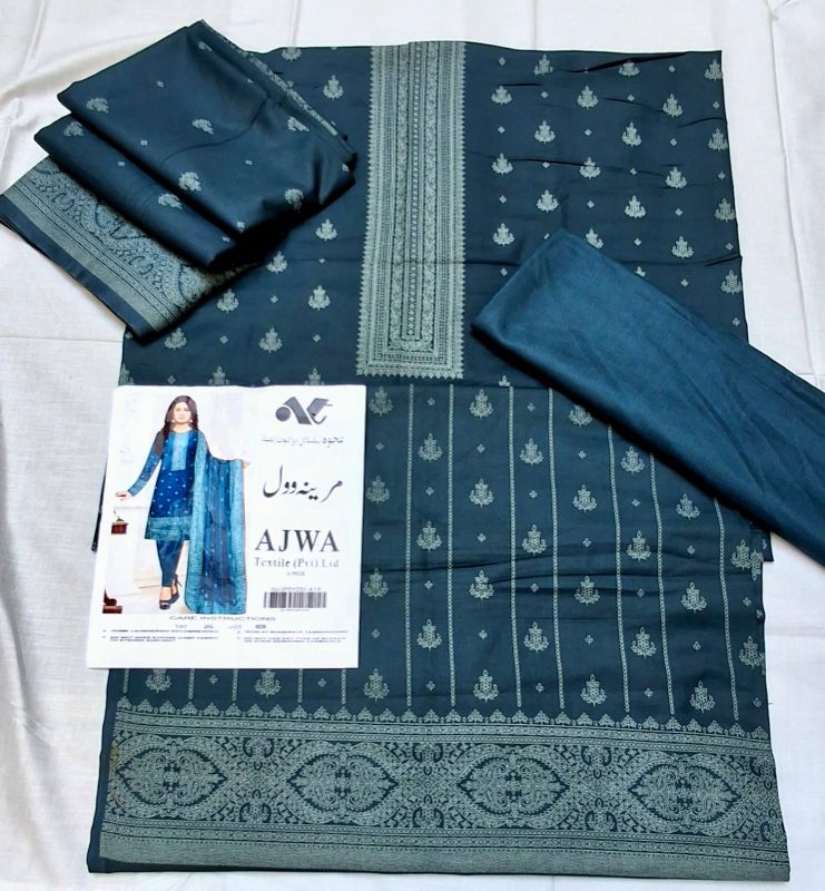 Marina Wool Winter Collection / 3 Piece Suit - Zinc Blue / Grey