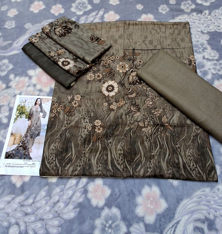 Marina Wool Winter Collection / 3 Piece Suit - Chocolate / Grey