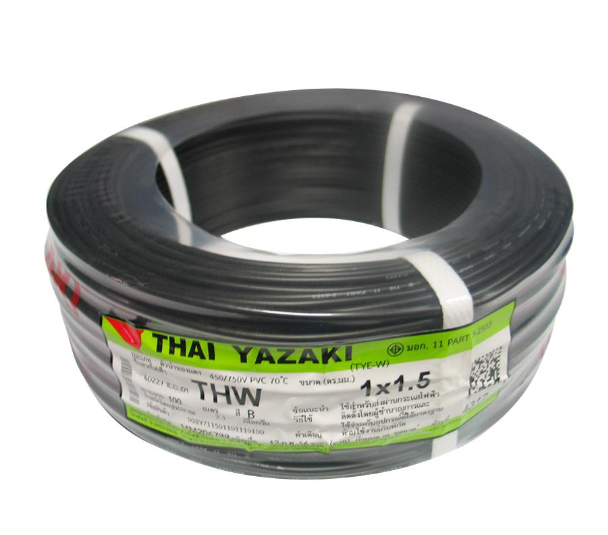 สาย THW (F) 1x1.5 SQ.MM Black_22001062
