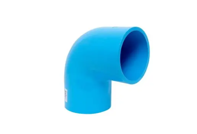 PVC งอ 90 ขนาด 4 นิ้ว สีฟ้า_21002122