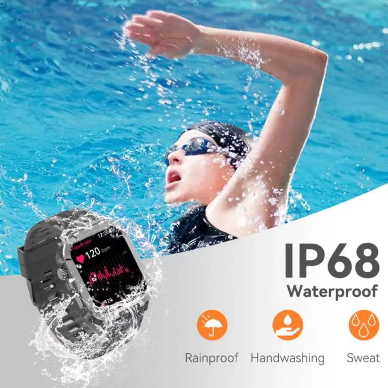 Montre connectée S06 Smartwatch – Design robuste | Appels Bluetooth | +100 Modes Sport | Suivi Santé | Étanche IP68 | Batterie longue durée