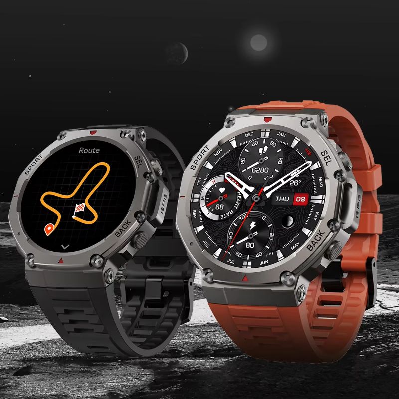 Montre connectée DM58 – GPS intégré | Écran AMOLED 1,43″ | Étanche 5ATM (50 m) | Appels Bluetooth | Altimètre & Boussole | 170+ Modes Sport