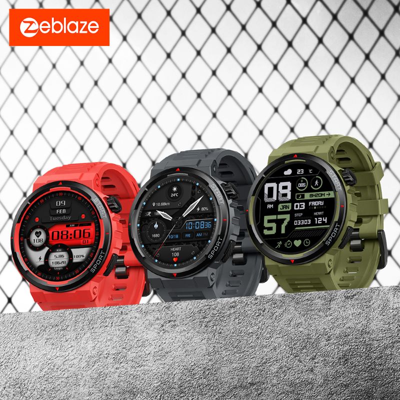 Montre connectée Zeblaze Ares 3 Plus – Écran AMOLED 1,43″ | Appels Bluetooth | +100 modes sportifs | Suivi santé 24h | Autonomie jusqu’à 18 jours | Étanche IP68