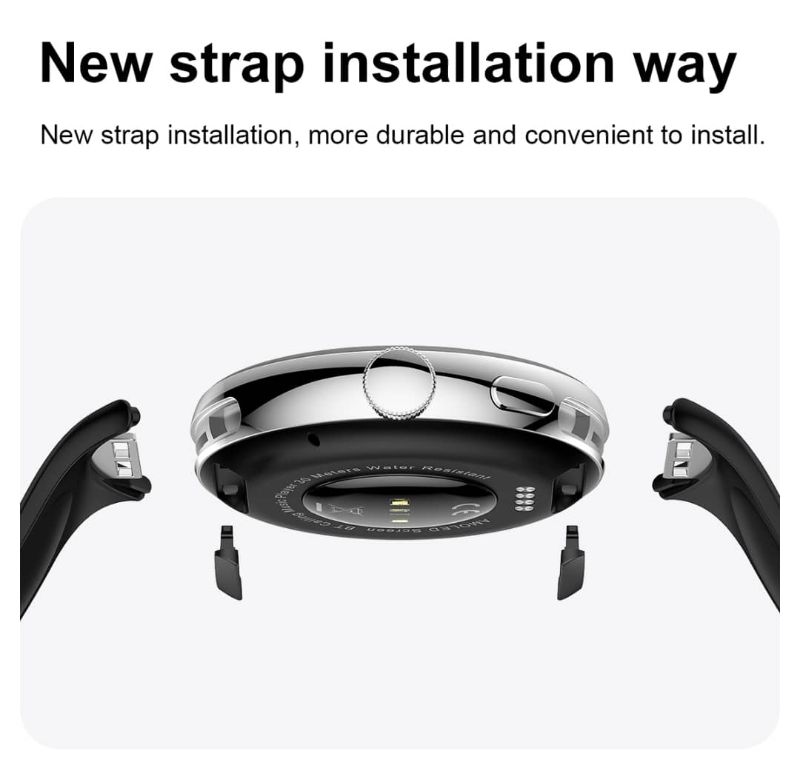 Montre connectée LA24 Pro – Écran AMOLED 1,3″ | Appels Bluetooth | GPS intégré | Assistant vocal AI | Étanchéité IP68 | 100+ Modes Sport