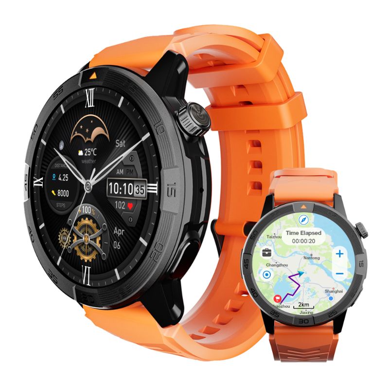 Montre connectée AGM Legion Pro – GPS | Carte hors ligne | Étanche 5ATM | Robuste IP68 | 100+ Modes Sport | Écran AMOLED