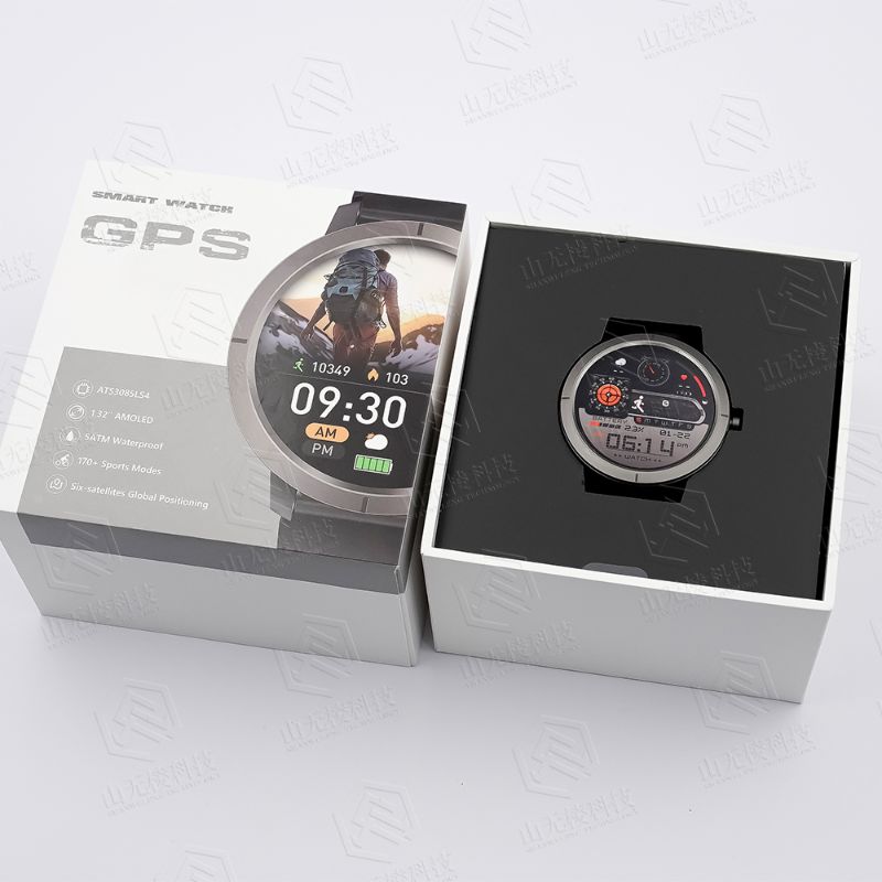 Montre connectée DM76 – GPS intégré | Écran AMOLED 1,32″ | 170+ Modes Sport | Étanchéité 5ATM | Appels Bluetooth | Boussole & Altimètre