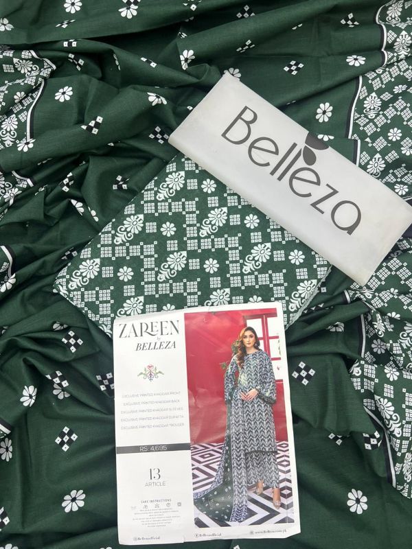 zreen by bellezo Khaddar Printed 3pc