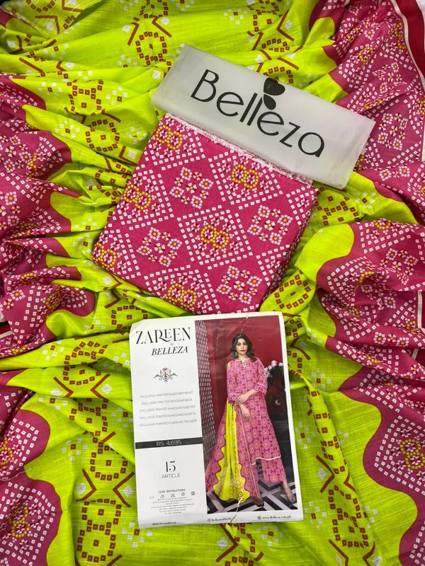 zreen by bellezo Khaddar Printed 3pc