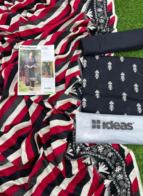 GulAhmad Khaddar Printed 3pc