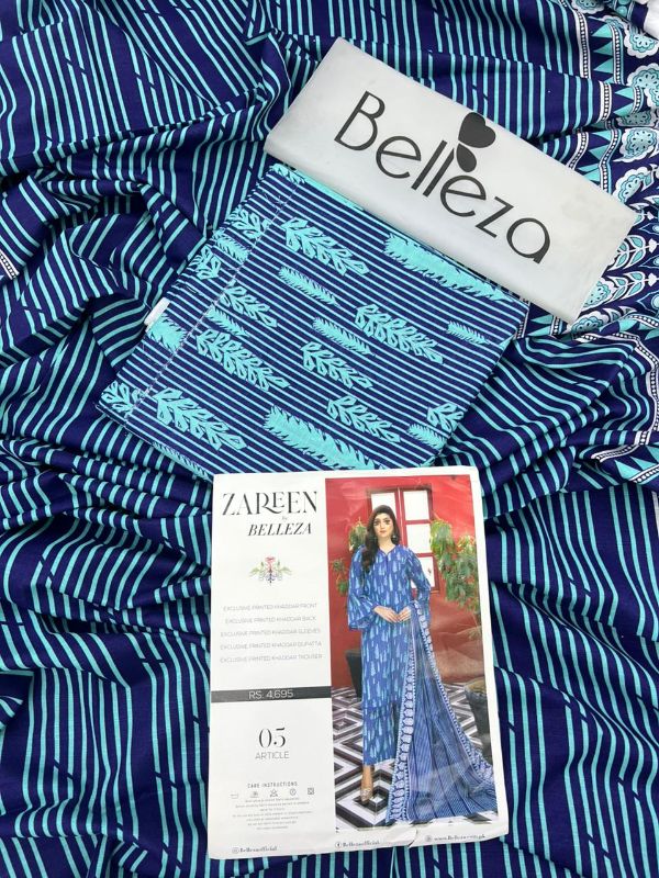 zreen by bellezo Khaddar Printed 3pc