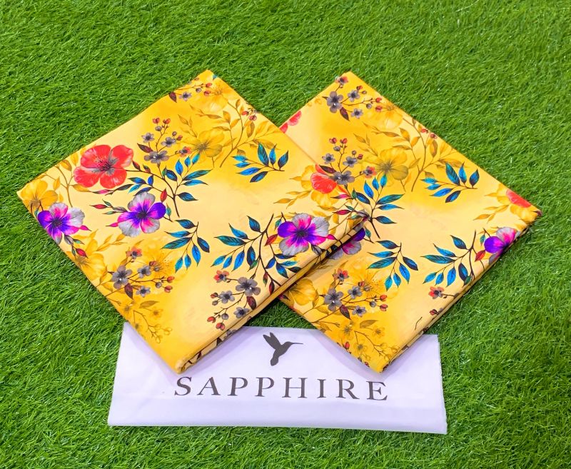 Unstitched Linen Printed 2pc