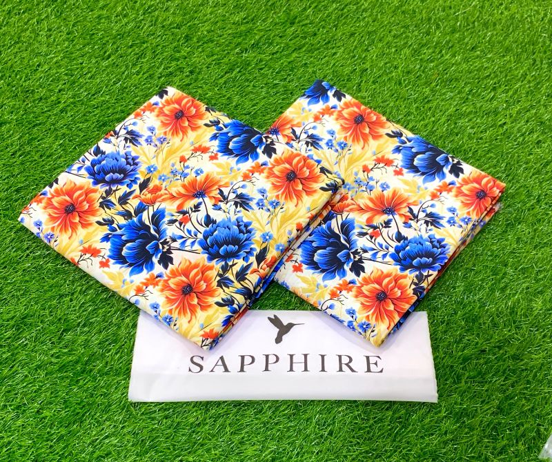 Unstitched Linen Printed 2pc