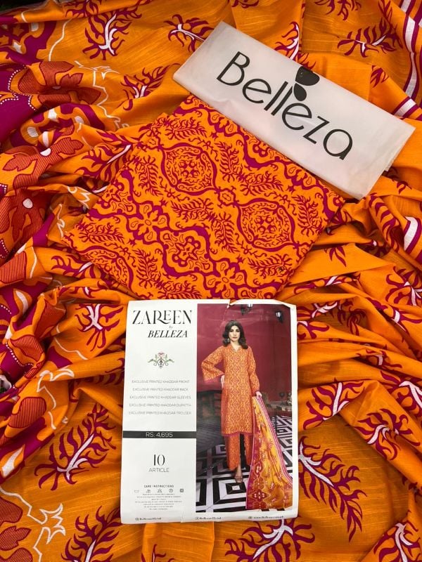 zreen by bellezo Khaddar Printed 3pc