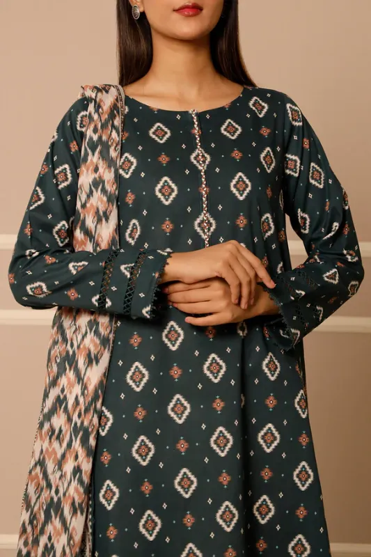 Printed Lawn 3 Piece