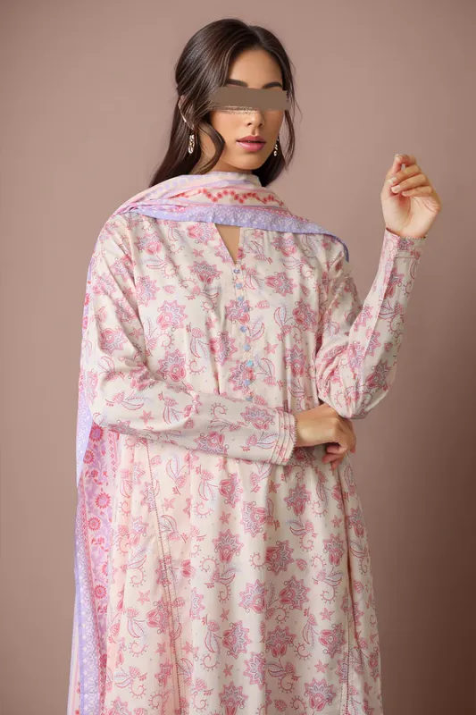 Unstitched Printed Lawn Shirt