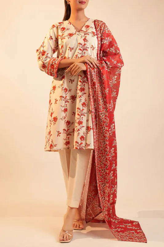 unstitched print suit lawn