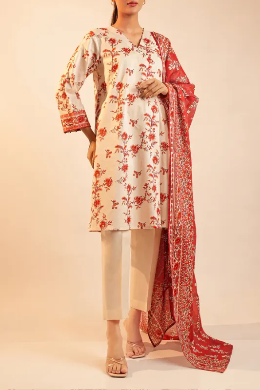 unstitched print suit lawn