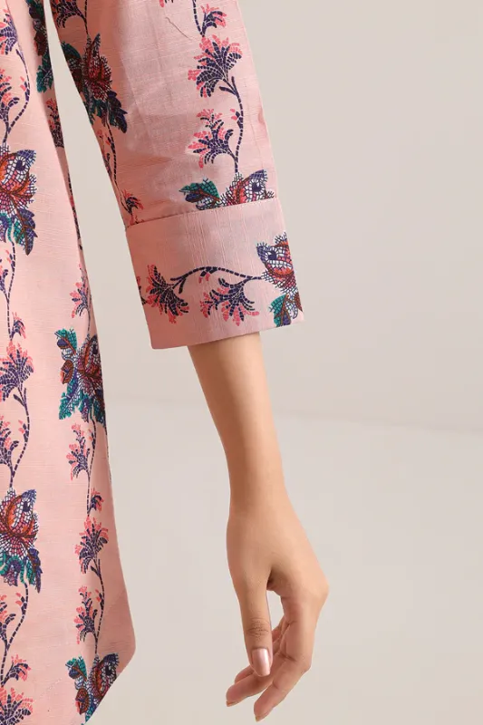 Unstitched Printed Cotton Khaddar 3 Piece