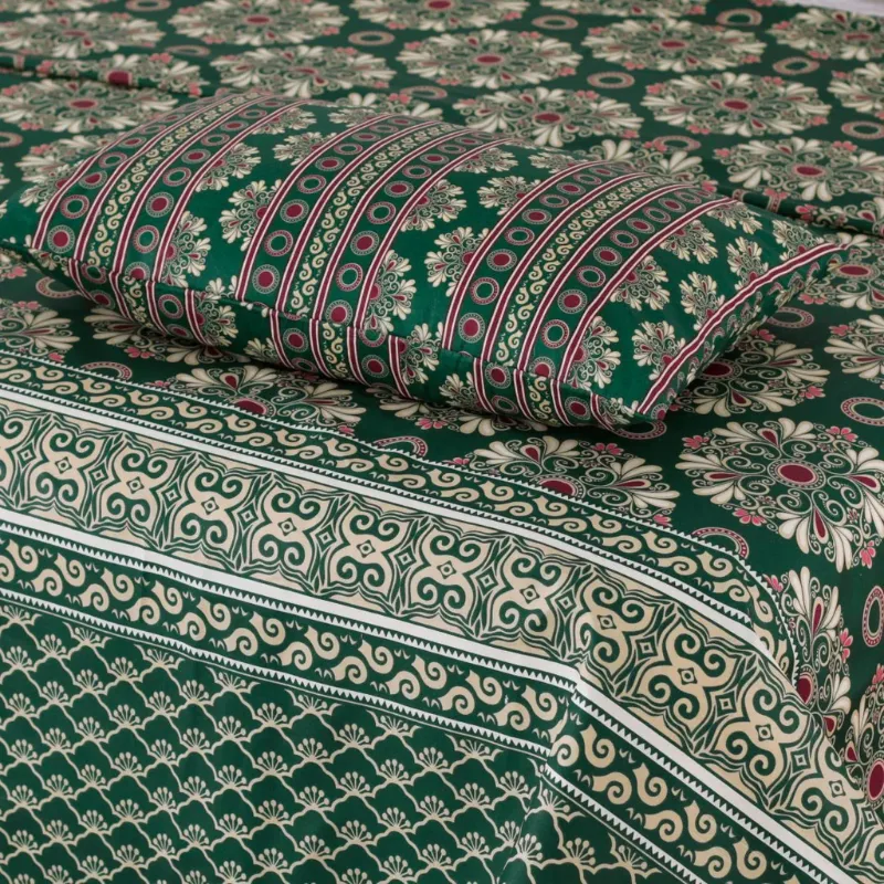 Emerald Glow - Bed Sheet Set