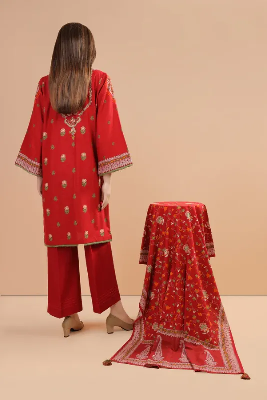 Unstitched Khaddar Viscose Shirt