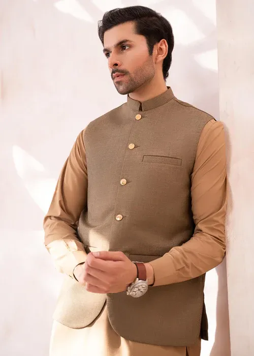 Dull Gold - Waistcoat -Eminence