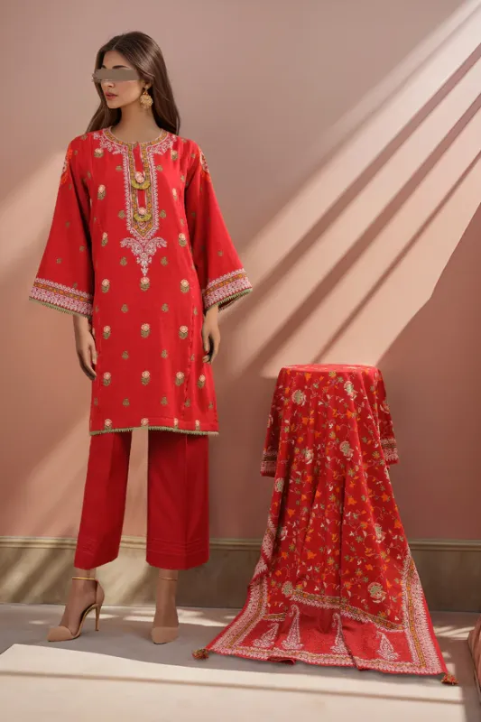 Unstitched Khaddar Viscose Shirt