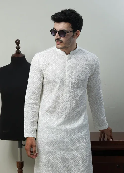 Kurta Corner - Designer Kurta 7270-18 -Kurta Corner