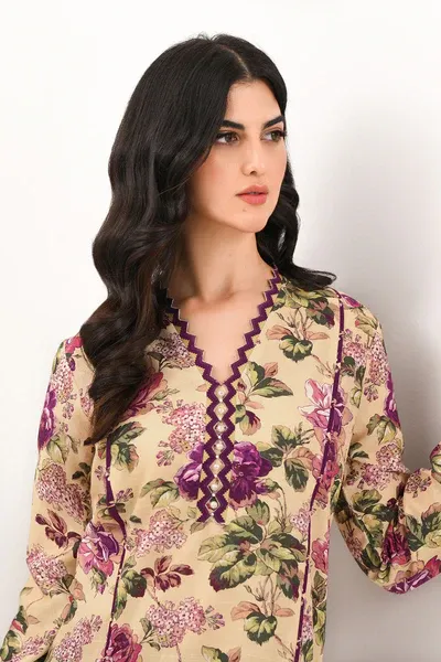 Printed - 2 Pc Khaddar Suit
