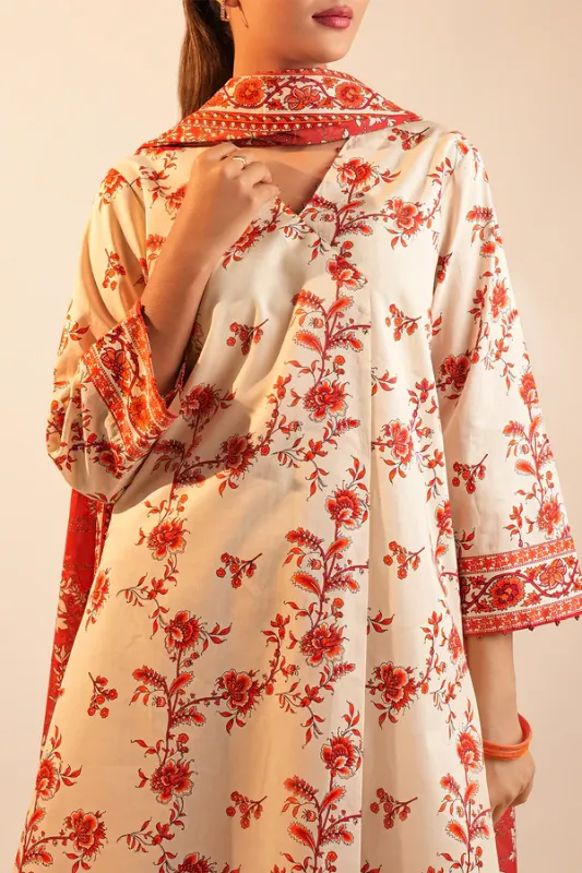 unstitched print suit lawn